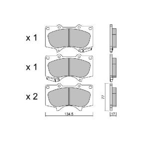 Comprar Juego de pastillas de freno de AISIN BPTO-1017 a bajo precio de 38,51 €