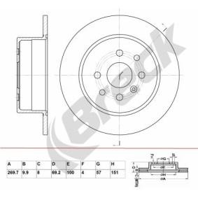 Bremsscheibe BR 019 SA100