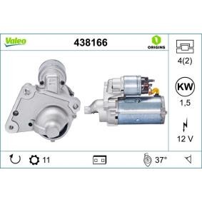 Köp Startmotor av VALEO 438166 till det låga priset 2892,83 kr