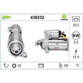 Köp Startmotor av VALEO 438232 till det låga priset 2963,25 kr