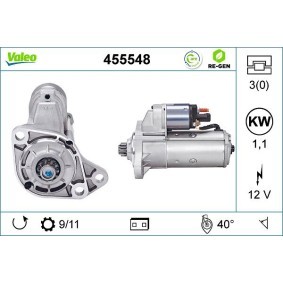 Köp Startmotor av VALEO 455548 till det låga priset 1939,64 kr