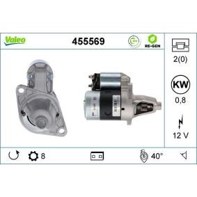 Köp Startmotor av VALEO 455569 till det låga priset 1753,24 kr