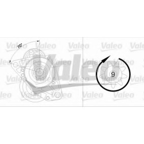 Köp Startmotor av VALEO 455715 till det låga priset 6289,35 kr