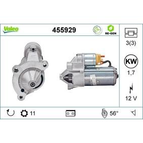 Köp Startmotor av VALEO 455929 till det låga priset 5602,96 kr