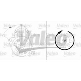 Köp Startmotor av VALEO 458203 till det låga priset 5419,80 kr