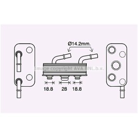 Ölkühler, Automatikgetriebe BW3559
