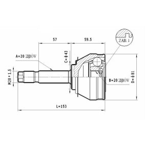 Comprar Juego de articulación, árbol de transmisión de STATIM C.005 a bajo precio de 17,63 €