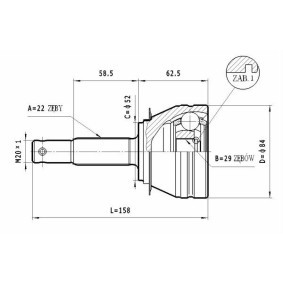 Comprar Juego de articulación, árbol de transmisión de STATIM C.006 a bajo precio de 22,18 €