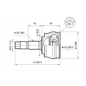 Achetez des Jeu de joints, arbre de transmission STATIM C.173 à prix pour 27,93 €