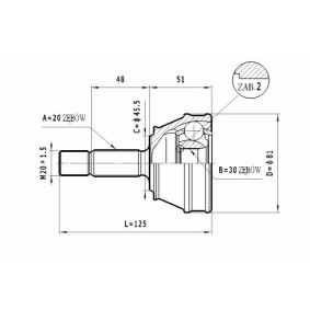 Achetez des Jeu de joints, arbre de transmission STATIM C.304 à prix pour 21,26 €