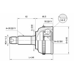 Comprar Juego de articulación, árbol de transmisión de STATIM C.427 a bajo precio de 24,68 €