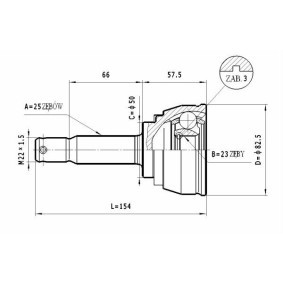 Comprar Juego de articulación, árbol de transmisión de STATIM C.454 a bajo precio de 19,43 €