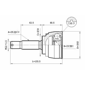 Comprar Juego de articulación, árbol de transmisión de STATIM C.456 a bajo precio de 11,84 €