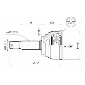 Comprar Juego de articulación, árbol de transmisión de STATIM C.457 a bajo precio de 15,56 €