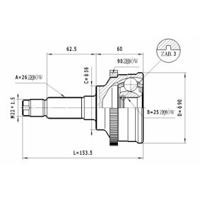 Comprar Juego de articulación, árbol de transmisión de STATIM C.466 a bajo precio de 22,82 €
