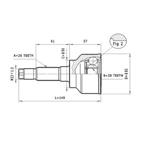 Comprar Juego de articulación, árbol de transmisión de STATIM C.476 a bajo precio de 11,21 €