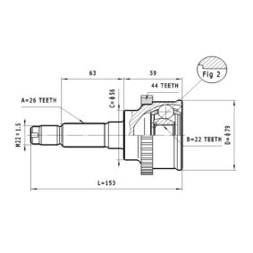 Comprar Juego de articulación, árbol de transmisión de STATIM C.481 a bajo precio de 28,08 €
