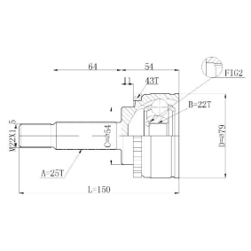 Achetez des Jeu de joints, arbre de transmission STATIM C.615 à prix pour 24,34 €