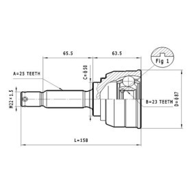 Comprar Juego de articulación, árbol de transmisión de STATIM C.620 a bajo precio de 11,18 €