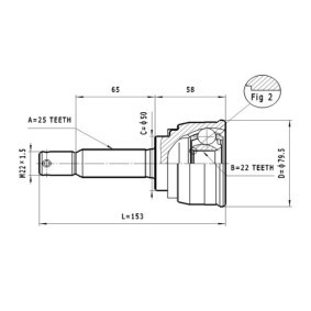 Comprar Juego de articulación, árbol de transmisión de STATIM C.622 a bajo precio de 30,85 €