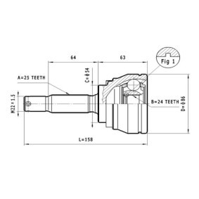 Comprar Juego de articulación, árbol de transmisión de STATIM C.623 a bajo precio de 30,88 €