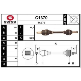 Comprar Árbol de transmisión de SNRA C1370 a bajo precio de 155,06 €