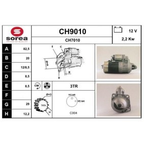 Köp Startmotor av SNRA CH9010 till det låga priset 3367,82 kr