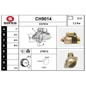 Köp Startmotor av SNRA CH9014 till det låga priset 2468,43 kr