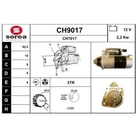 Köp Startmotor av SNRA CH9017 till det låga priset 3385,12 kr