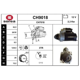 Köp Startmotor av SNRA CH9018 till det låga priset 5873,07 kr