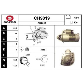 Köp Startmotor av SNRA CH9019 till det låga priset 3151,01 kr