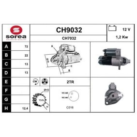 Köp Startmotor av SNRA CH9032 till det låga priset 3874,05 kr