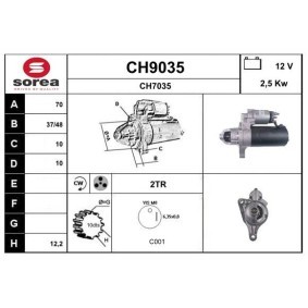 Köp Startmotor av SNRA CH9035 till det låga priset 4027,14 kr