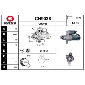 Köp Startmotor av SNRA CH9036 till det låga priset 4812,94 kr