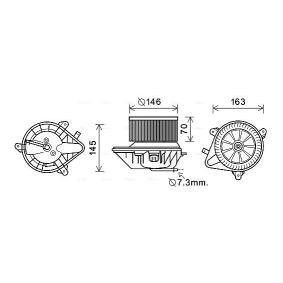 Achetez des Moteur électrique, pulseur d'air d'habitacle AVA COOLING SYSTEMS CN8292 à prix pour 66,90 €
