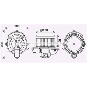 Achetez des Moteur électrique, pulseur d'air d'habitacle PRASCO CN8310 à prix pour 148,89 €