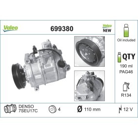 Acquista Compressore aria condizionata da VALEO 699380 a buon mercato per soli 294,32 €