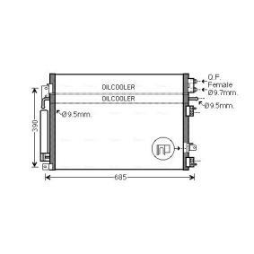 Köp Kondensor, klimatanläggning av AVA COOLING SYSTEMS CR5123D till det låga priset 1802,76 kr