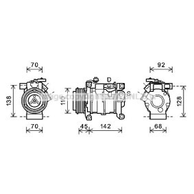 Acquista Compressore aria condizionata da PRASCO CRAK128 a buon mercato per soli 424,33 €
