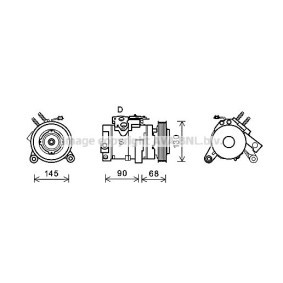 Acquista Compressore aria condizionata da PRASCO CRAK133 a buon mercato per soli 353,47 €