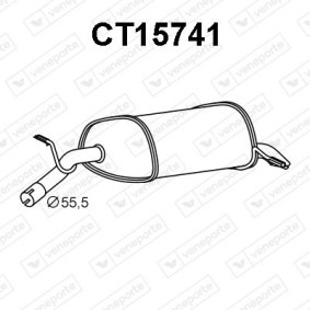 Endschalldämpfer CT15741 von VENEPORTE günstig für 113,63 € online kaufen