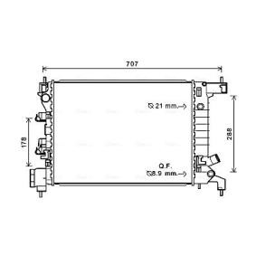 Achetez des Radiateur du moteur AVA COOLING SYSTEMS CTA2047 à prix pour 231,25 €
