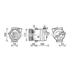 Acquista Compressore aria condizionata da PRASCO CTK066 a buon mercato per soli 640,47 €