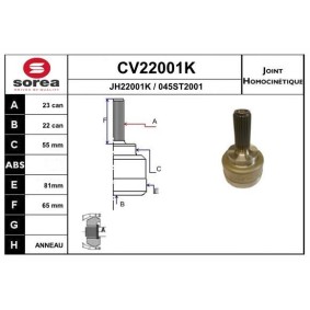 Comprar Juego de articulación, árbol de transmisión de EAI CV22001K a bajo precio de 62,29 €