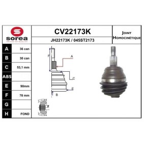 Comprar Juego de articulación, árbol de transmisión de EAI CV22173K a bajo precio de 52,91 €