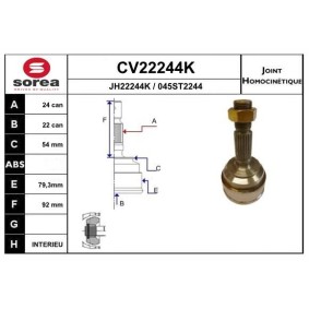 Comprar Juego de articulación, árbol de transmisión de EAI CV22244K a bajo precio de 61,10 €