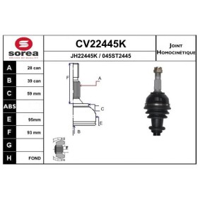 Comprar Juego de articulación, árbol de transmisión de EAI CV22445K a bajo precio de 54,85 €