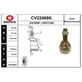 Comprar Juego de articulación, árbol de transmisión de EAI CV22468K a bajo precio de 48,16 €
