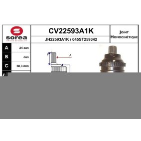 Comprar Juego de articulación, árbol de transmisión de EAI CV22593A1K a bajo precio de 54,99 €