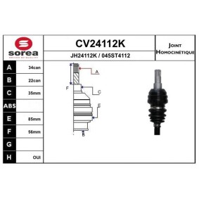 Comprar Juego de articulación, árbol de transmisión de EAI CV24112K a bajo precio de 88,21 €
